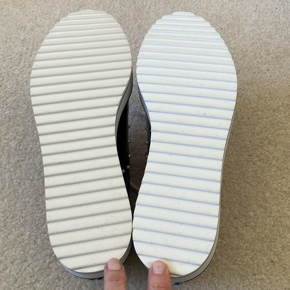 Betsey Johnson Marti Black Multi Chunky Platform Creeper Lace Up Jeweled Shoe 8 - Picture 8 of 13